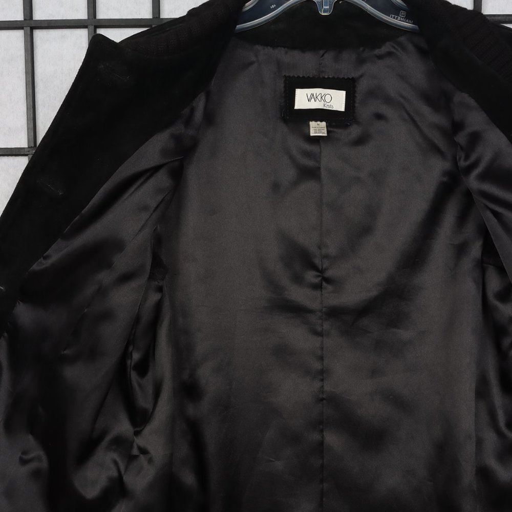Vintage Vakko Suede & Knit Coat - Picture 8 of 10